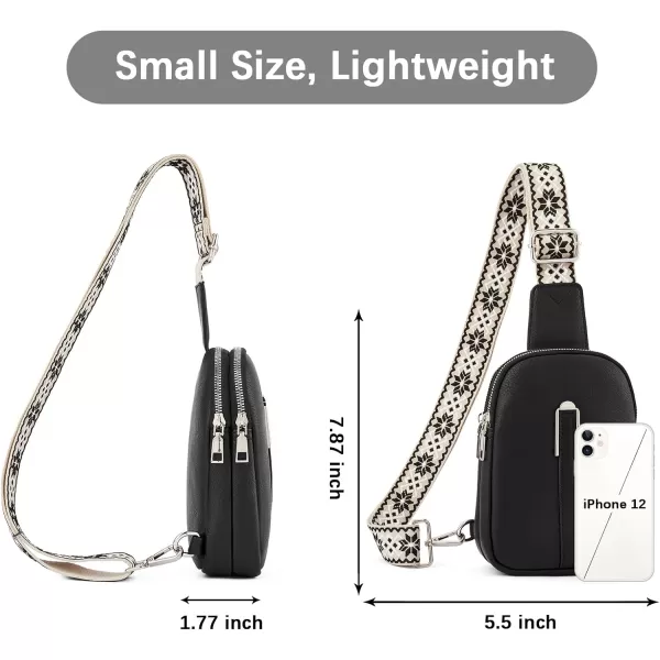 BOSTANTEN Small Sling Bag Crossbody Bags for Women Trendy Crossbody Purse Leather Chest Bag