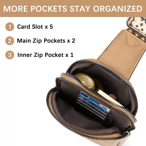 BOSTANTEN Small Sling Bag Crossbody Bags for Women Trendy Crossbody Purse Leather Chest Bag