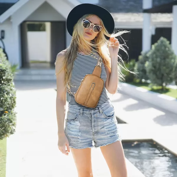 BOSTANTEN Small Sling Bag Crossbody Bags for Women Trendy Crossbody Purse Leather Chest Bag