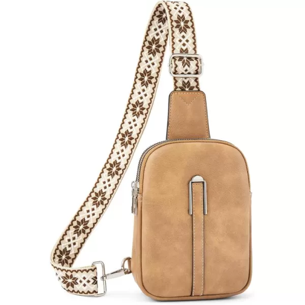 BOSTANTEN Small Sling Bag Crossbody Bags for Women Trendy Crossbody Purse Leather Chest Bag