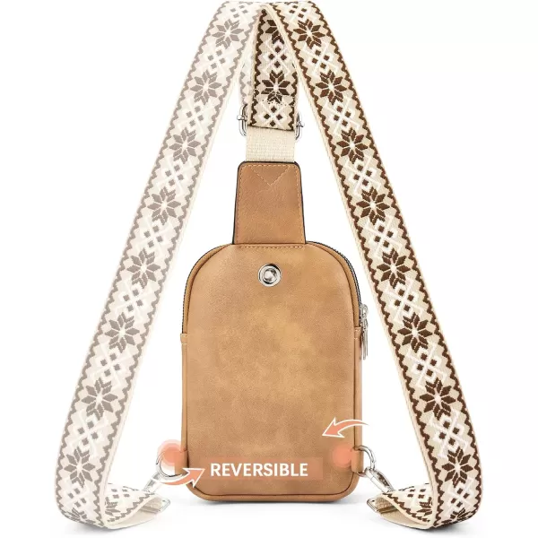 BOSTANTEN Small Sling Bag Crossbody Bags for Women Trendy Crossbody Purse Leather Chest Bag