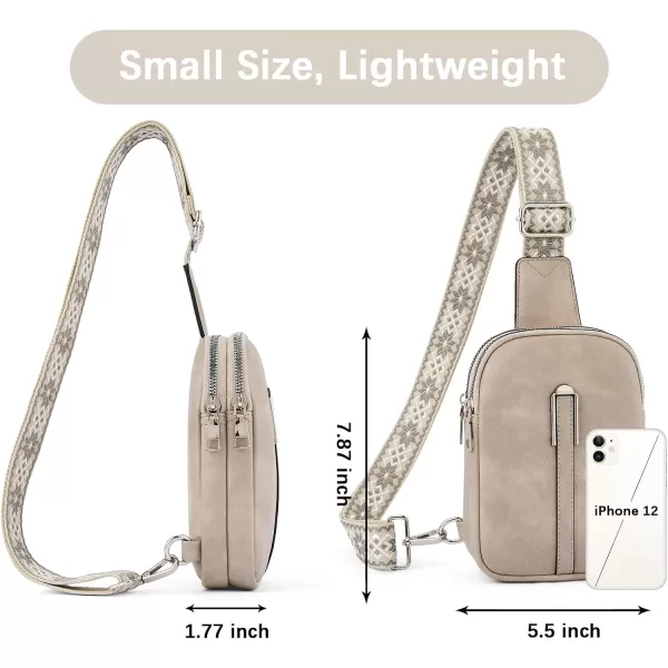BOSTANTEN Small Sling Bag Crossbody Bags for Women Trendy Crossbody Purse Leather Chest Bag
