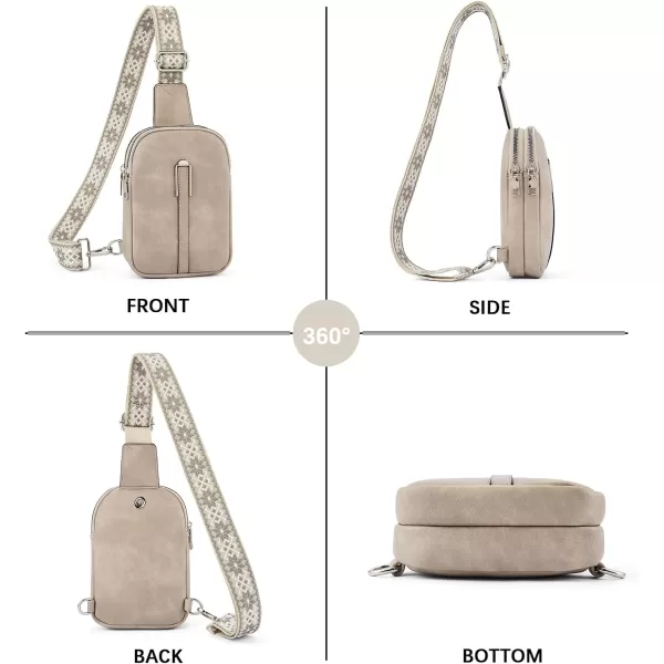 BOSTANTEN Small Sling Bag Crossbody Bags for Women Trendy Crossbody Purse Leather Chest Bag