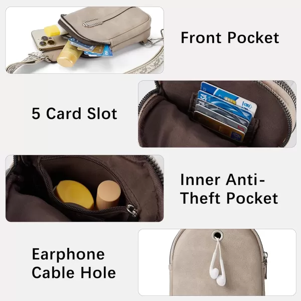 BOSTANTEN Small Sling Bag Crossbody Bags for Women Trendy Crossbody Purse Leather Chest Bag