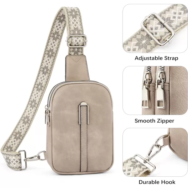 BOSTANTEN Small Sling Bag Crossbody Bags for Women Trendy Crossbody Purse Leather Chest Bag