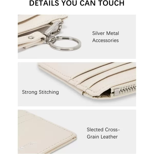 BOSTANTEN Small Wallet For Women RFID Leather Credit Card Holder Slim Wristlet Keychain Wallet With Zipper Pocket