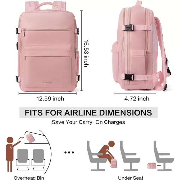 BOSTANTEN Travel Backpack for Women- Flight Approved Carry On Backpack, 15.6" Laptop Backpack Large Lightweight Weekender Bag