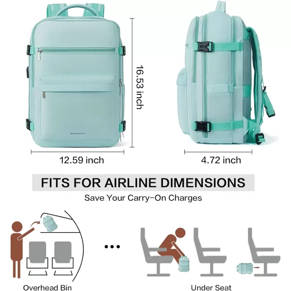 BOSTANTEN Travel Backpack for Women- Flight Approved Carry On Backpack, 15.6" Laptop Backpack Large Lightweight Weekender Bag