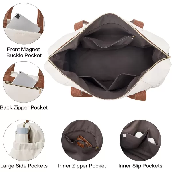 BOSTANTEN Weekender Bags for Women Carry On Bag Large Tote Leather Duffle Overnight Bag with Shoe Compartment Work out Bag