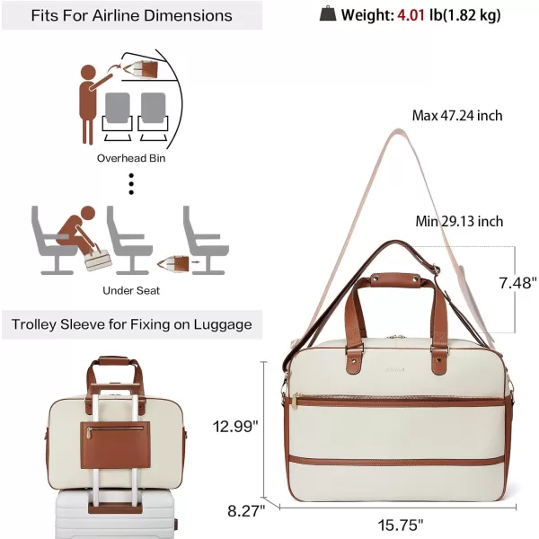 BOSTANTEN Weekender Bags for Women Travel Carry On Duffel Bag Genuine Leather Overnight Bag Large Duffle with Trolley Sleeve