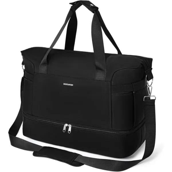 BOSTANTEN Weekender Bags for Women Travel Under Seat Carry On Bag Duffle Bag with Shoe Compartment Overnight Hospital Bags