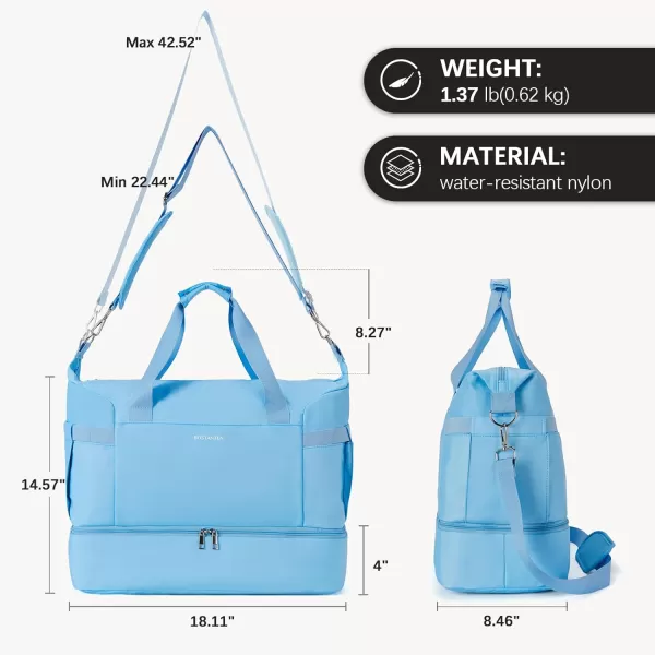 BOSTANTEN Weekender Bags for Women Travel Under Seat Carry On Bag Duffle Bag with Shoe Compartment Overnight Hospital Bags