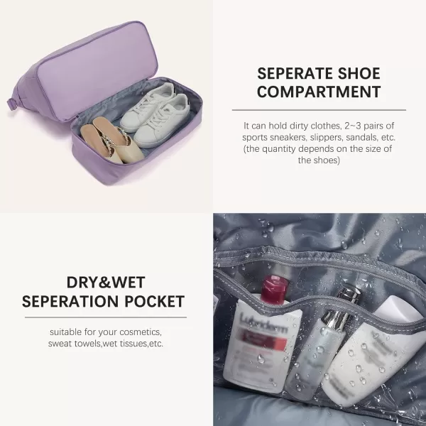 BOSTANTEN Weekender Bags for Women Travel Under Seat Carry On Bag Duffle Bag with Shoe Compartment Overnight Hospital Bags