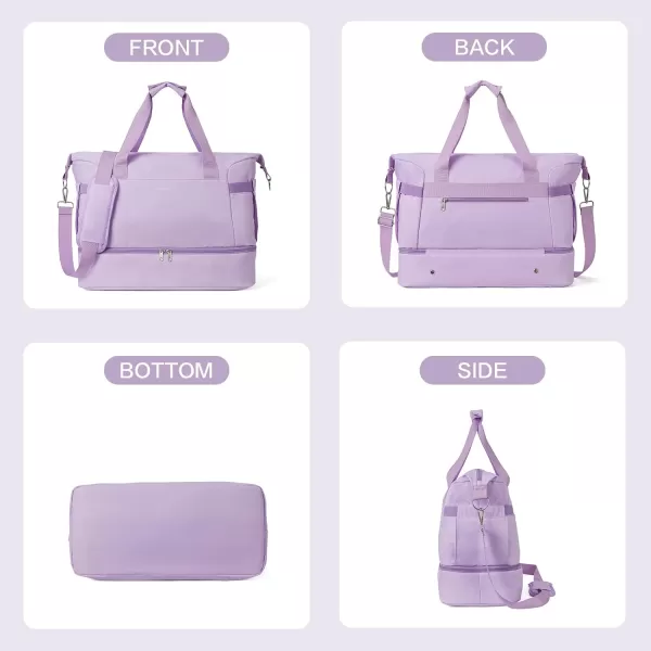 BOSTANTEN Weekender Bags for Women Travel Under Seat Carry On Bag Duffle Bag with Shoe Compartment Overnight Hospital Bags