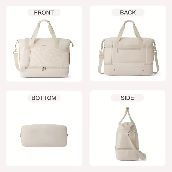 BOSTANTEN Weekender Bags for Women Travel Under Seat Carry On Bag Duffle Bag with Shoe Compartment Overnight Hospital Bags