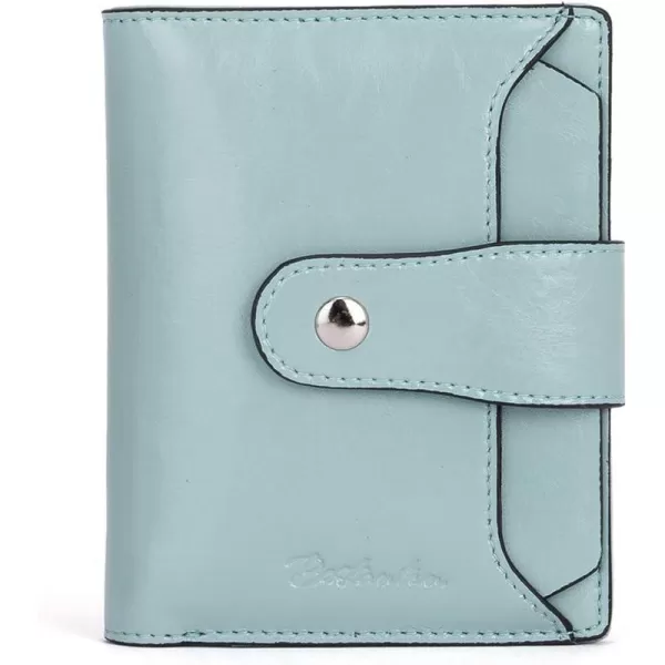 BOSTANTEN Women Leather Wallet RFID Blocking Small Bifold Zipper Pocket Wallet Card Case Purse with ID Window
