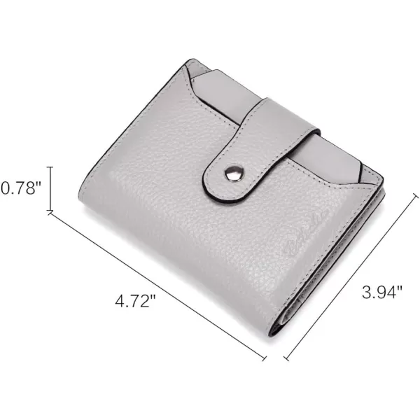 BOSTANTEN Women Leather Wallet RFID Blocking Small Bifold Zipper Pocket Wallet Card Case Purse with ID Window
