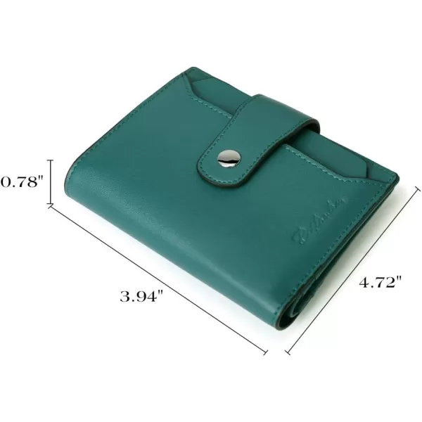 BOSTANTEN Women Leather Wallet RFID Blocking Small Bifold Zipper Pocket Wallet Card Case Purse with ID Window