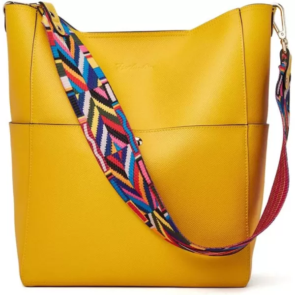 BOSTANTEN Women's Leather Designer Handbags Tote Purses Shoulder Bucket Bags