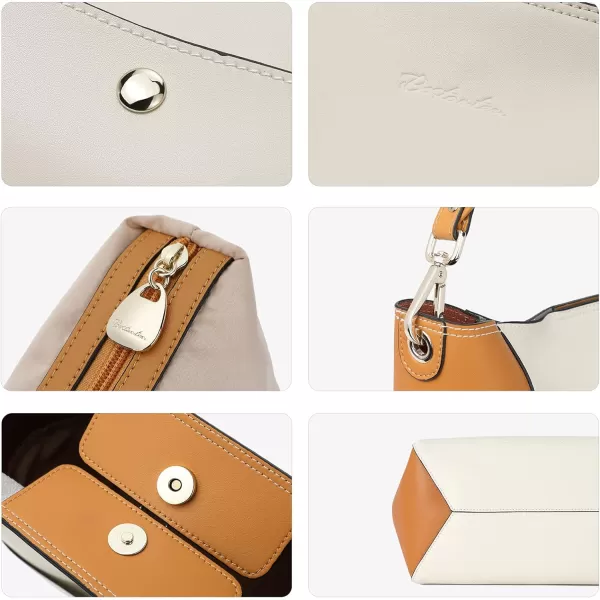 BOSTANTEN Women's Leather Designer Handbags Tote Purses Shoulder Bucket Bags