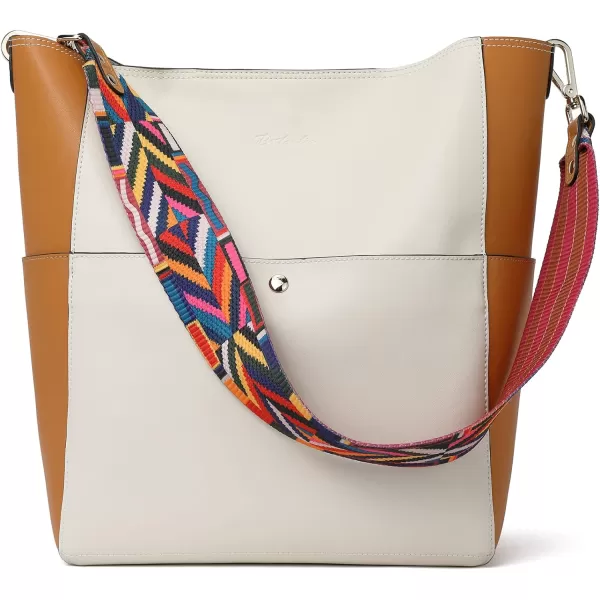 BOSTANTEN Women's Leather Designer Handbags Tote Purses Shoulder Bucket Bags