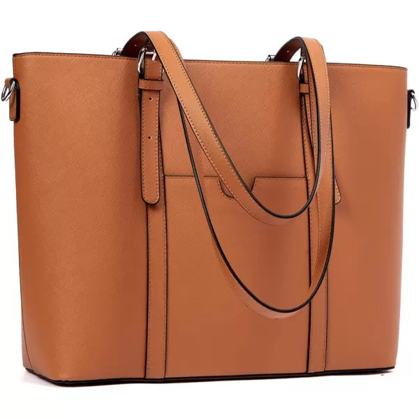 BOSTANTEN Womens Leather Laptop Tote Office Shoulder Handbag Vintage Briefcase 15.6 inch Computer Work Purse