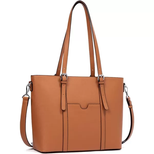 BOSTANTEN Womens Leather Laptop Tote Office Shoulder Handbag Vintage Briefcase 15.6 inch Computer Work Purse