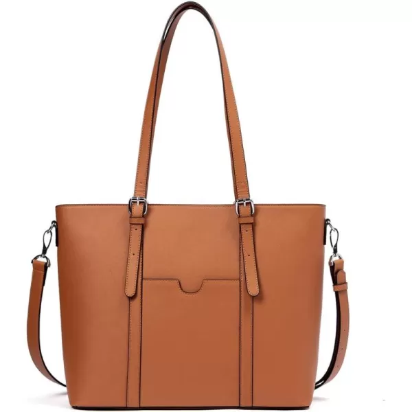 BOSTANTEN Womens Leather Laptop Tote Office Shoulder Handbag Vintage Briefcase 15.6 inch Computer Work Purse