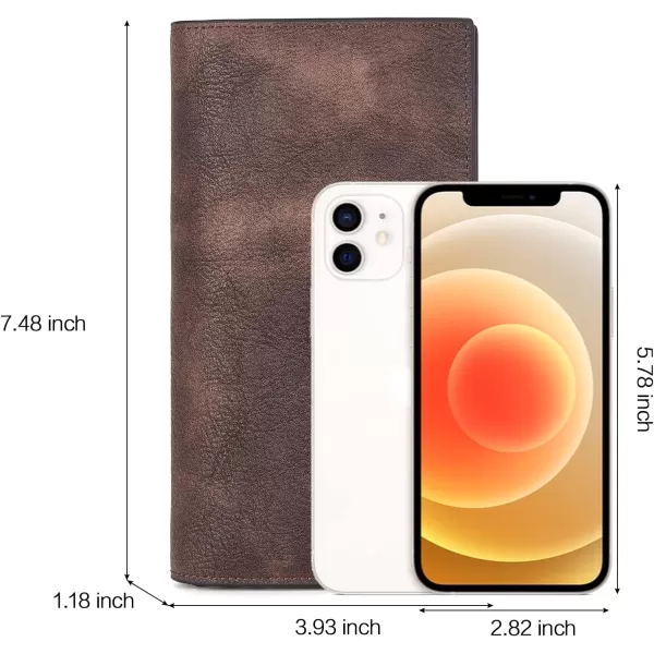 BOSTANTEN Womens Leather Wallets RFID Blocking Large Capacity Trifold Card Holder Ladies Phone Clutch