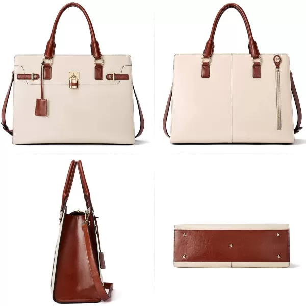 BOSTANTEN Briefcase for Women 15.6 inch Leather Laptop Bag Vintage Slim Lawyer Business Bag Stylish Work Purse