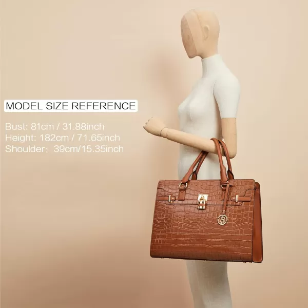 BOSTANTEN Briefcase for Women 15.6 inch Leather Laptop Bag Vintage Slim Lawyer Business Bag Stylish Work Purse