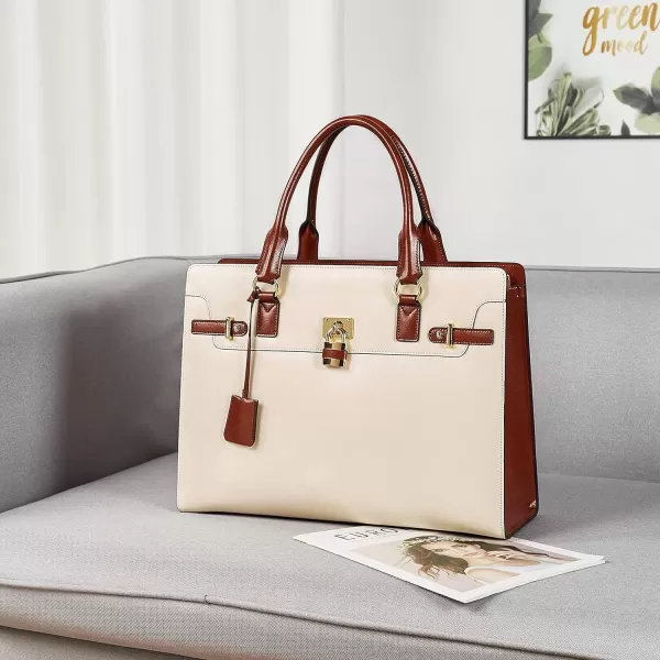 BOSTANTEN Briefcase for Women 15.6 inch Leather Laptop Bag Vintage Slim Lawyer Business Bag Stylish Work Purse