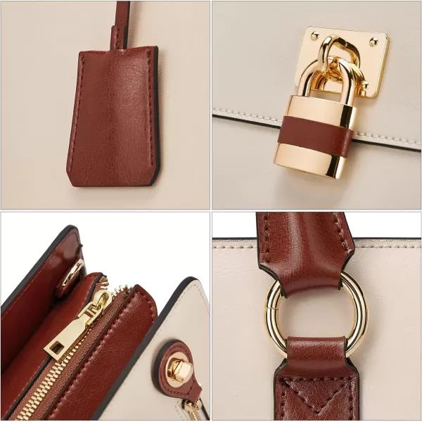 BOSTANTEN Briefcase for Women 15.6 inch Leather Laptop Bag Vintage Slim Lawyer Business Bag Stylish Work Purse