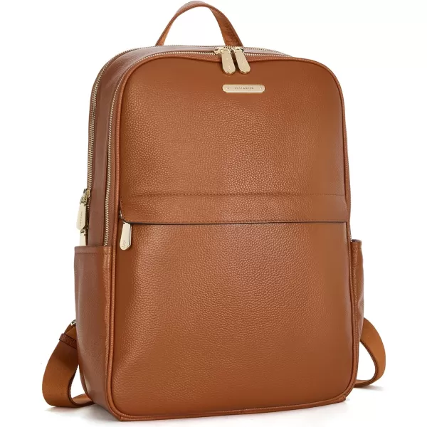 BOSTANTEN Genuine Leather 15.6 inch Laptop Backpack Purse for Women College Casual Backpack Travel Bag