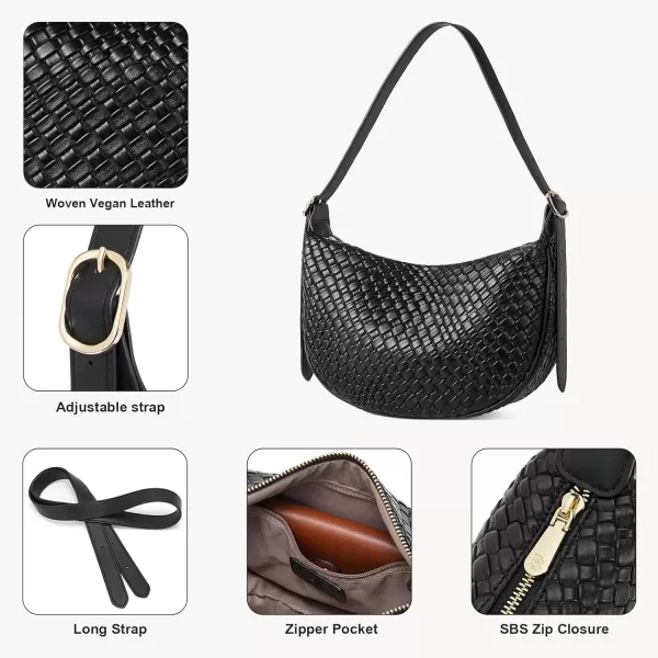 BOSTANTEN Purses for Women Crossbody Bags Crescent Shoulder Bag Hobo Handbag with Adjustable Strap