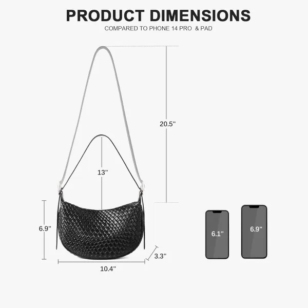 BOSTANTEN Purses for Women Crossbody Bags Crescent Shoulder Bag Hobo Handbag with Adjustable Strap