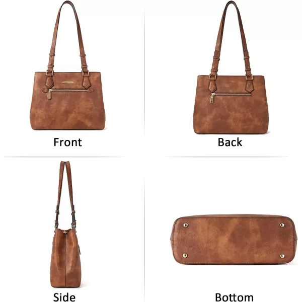 BOSTANTEN Women Handbag Leather Shoulder Bags Soft Designer Top Handle Purse