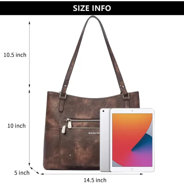 BOSTANTEN Women Handbag Leather Shoulder Bags Soft Designer Top Handle Purse
