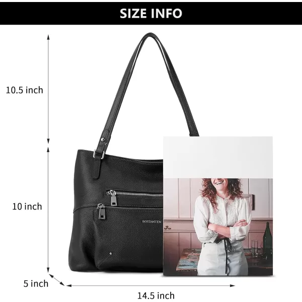BOSTANTEN Women Handbag Leather Shoulder Bags Soft Designer Top Handle Purse