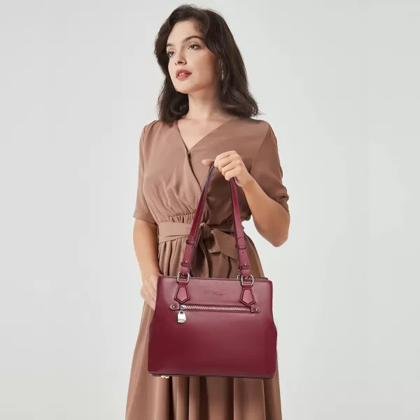 BOSTANTEN Women Handbag Leather Shoulder Bags Soft Designer Top Handle Purse