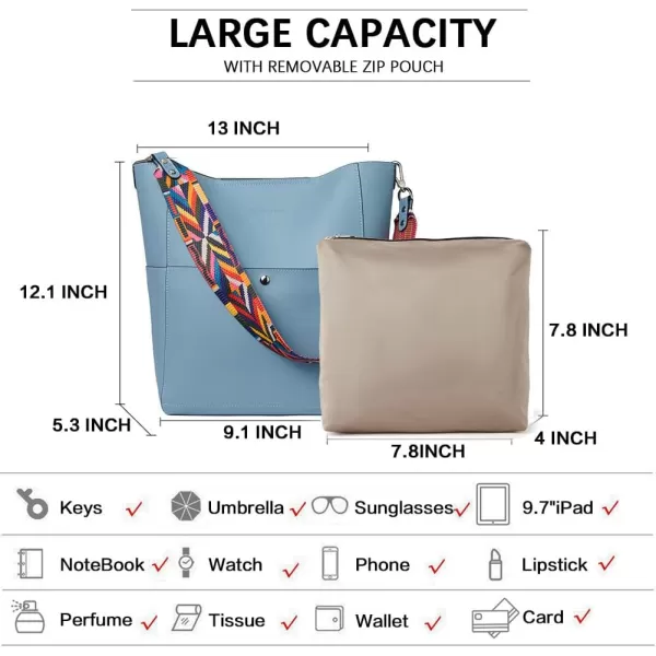 BOSTANTEN Women's Leather Designer Handbags Tote Purses Shoulder Bucket Bags