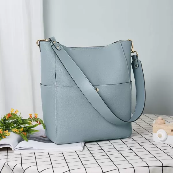 BOSTANTEN Women's Leather Designer Handbags Tote Purses Shoulder Bucket Bags