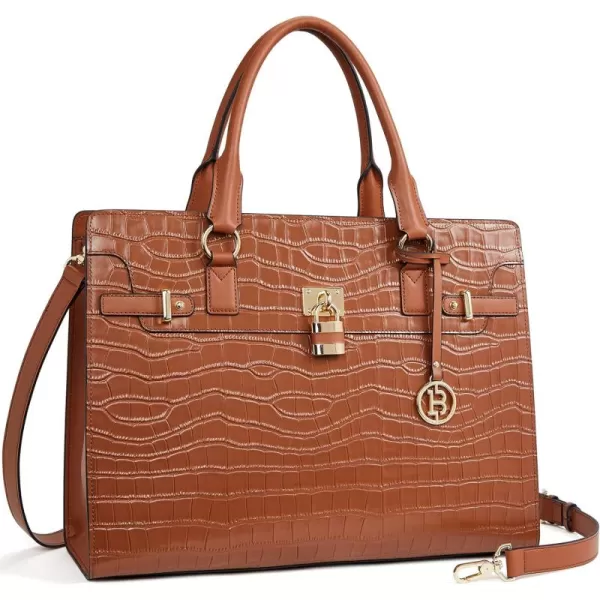 BOSTANTEN Briefcase for Women 15.6 inch Leather Laptop Bag Vintage Slim Lawyer Business Bag Stylish Work Purse