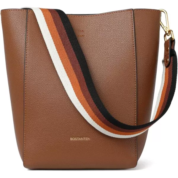 BOSTANTEN Women's Leather Designer Handbags Tote Purses Shoulder Bucket Bags