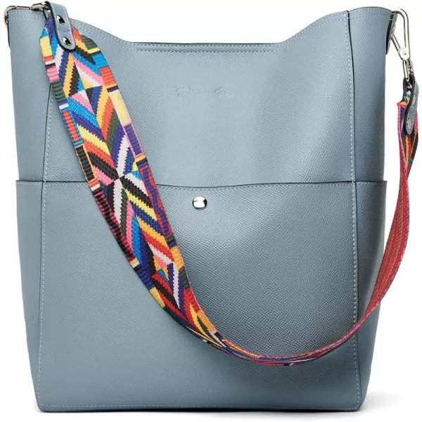 BOSTANTEN Women's Leather Designer Handbags Tote Purses Shoulder Bucket Bags