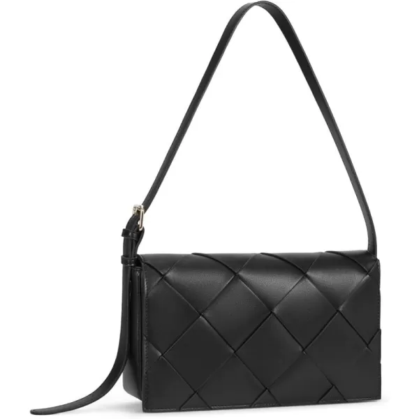 BOSTANTEN Woven Purses for Women Trendy Vegan Leather Crossbody Bag Designer Shoulder Handbags with Adjustable Shoulder Strap