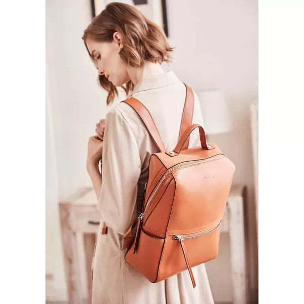BOSTANTEN Genuine Leather Backpack Purse for Women Fashion Backpack Casual College Shoulder Bag Travel Backpack