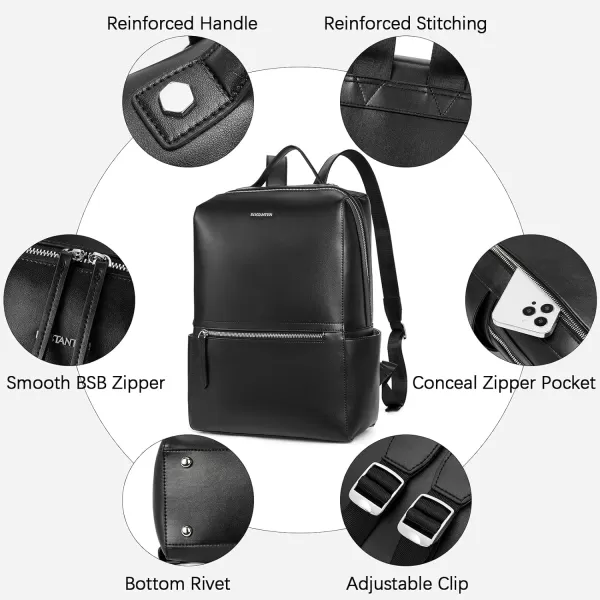 BOSTANTEN Genuine Leather Backpack Purse for Women Fashion Backpack Casual College Shoulder Bag Travel Backpack