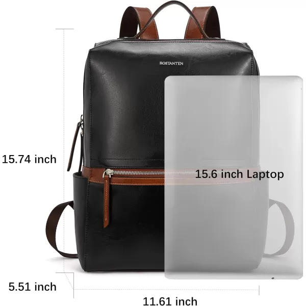 BOSTANTEN Genuine Leather Backpack Purse for Women Fashion Backpack Casual College Shoulder Bag Travel Backpack
