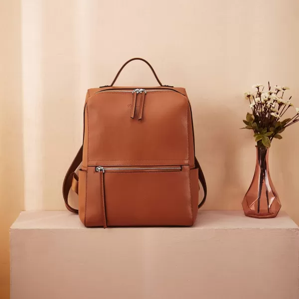 BOSTANTEN Genuine Leather Backpack Purse for Women Fashion Backpack Casual College Shoulder Bag Travel Backpack